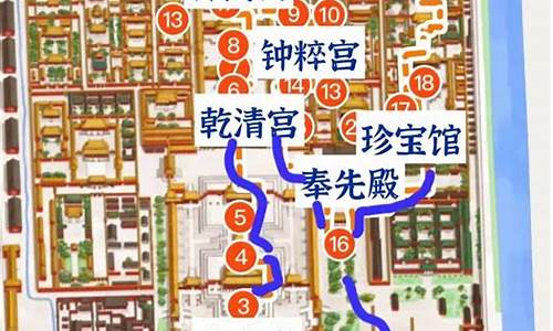 故宫路线图文字_故宫路线图文字描述