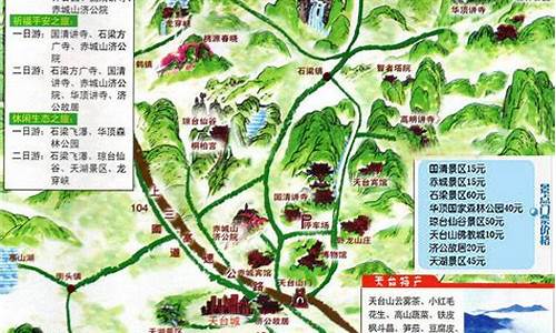 天台山自驾游路线攻略图_天台山自驾游路线